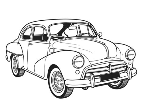 Desenho Carro Para Imprimir - Desenho de Carro para Colorir e Imprimir: Velocidade e Beleza