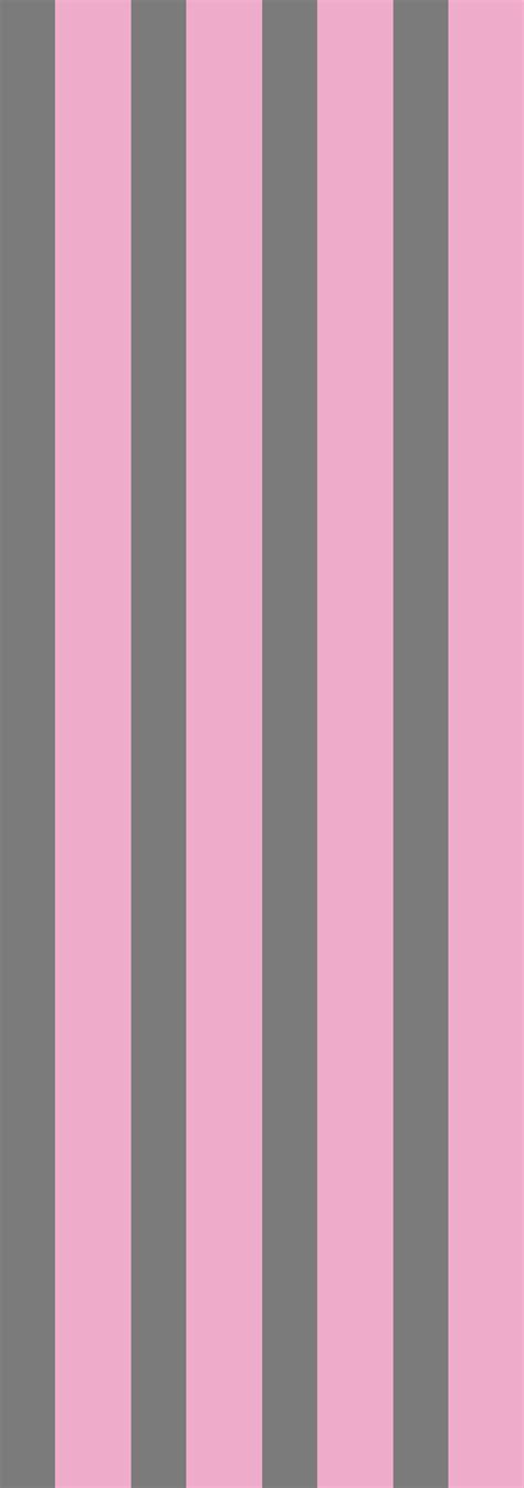 Pink and grey thick stripes striped wallpaper - TenStickers