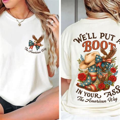 Boot In Your Ass Tshirt Etsy