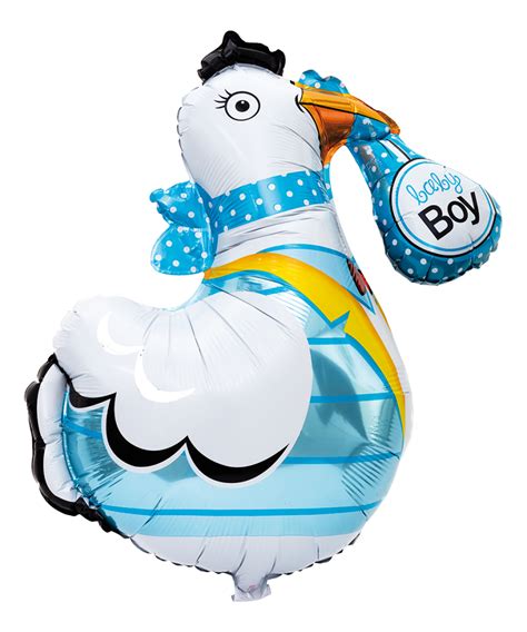 Folie Ballon Stork Bl Cm Balloner Og Dekoration B Rnefest