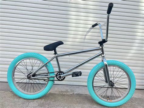 Blue And Green Bmx Bike