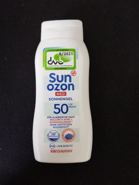 Sun Ozon Med Sonnengel Lsf Inci Beauty