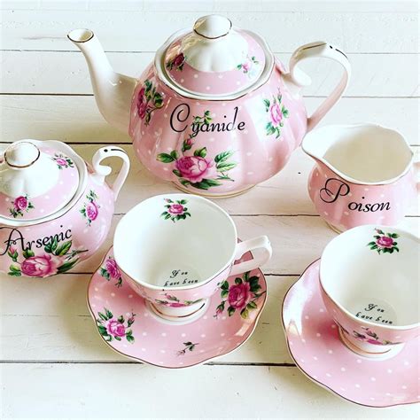 You Ve Been Poisoned Tea Set Includes Cyanide Teapot Etsy