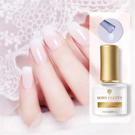 BORN PRETTY 7ml mleczny żelowy lakier do paznokci biały