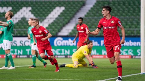 Bundesliga Werder Brema Bayer Leverkusen 1 4 Doppietta Havertz