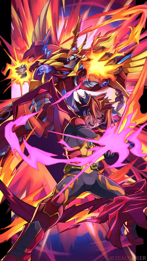 Homura Takeru Flame Soulburner And Salamangreat Raging Phoenix Yu Gi Oh And 1 More Drawn