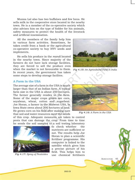 Ncert Book For Class 8 Geography Chapter 4 Agriculture