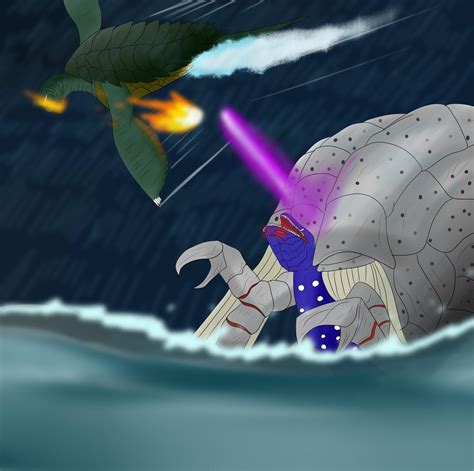 Gamera Vs Gatanozoa by LockTrash on DeviantArt