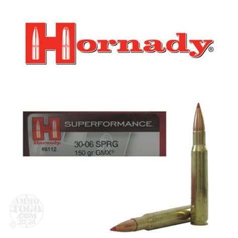 30 06 Ammunition For Sale Hornady 150 Grain GMX 20 Rounds