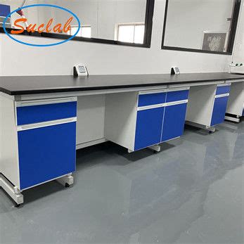 Waterproof Steel Lab Workstation Bench Anticorrosive Island Benches