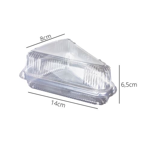 Embalagem Para Bolo De Fatia - Embalagem para Fatia de Bolo – 14 x 8 x 6,5 cm – 100 Unidades – Villas ...