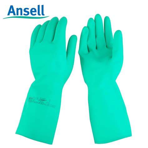 Ansell 37 176 Thickening Solvent Oil Nitrile Rubber Gloves In Safety