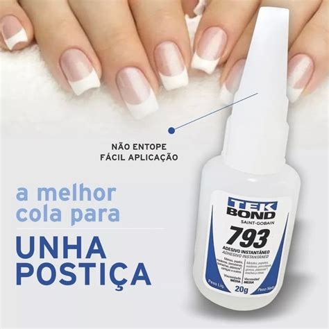 Cola Em Gel Para Unhas - Cola de Unha para postiça, unhas de gel, Fibra e Pedrarias - bico fino ...