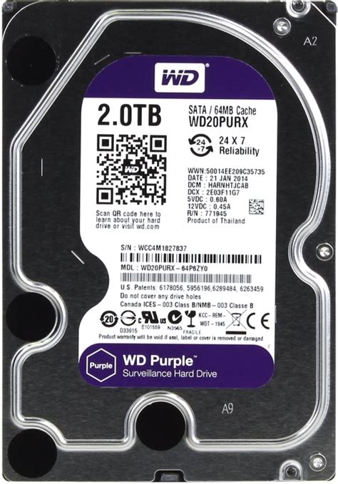 Western Digital жесткий диск Purple WD20PURX (2 TB) WD20PURX купить в ...