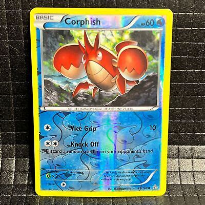 Corphish 42 160 XY Primal Clash Pokemon Reverse Holo Common Card EBay