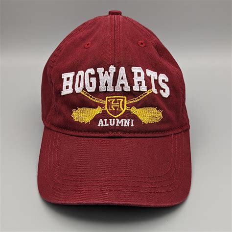 Harry Potter Hogwarts Alumni Red Strapback Hat Cap Gem