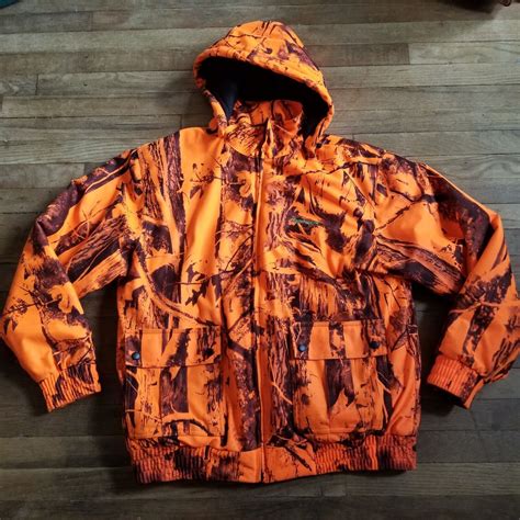 Remington Orange Camo Hunting Jacket Size Large Has A… - Gem