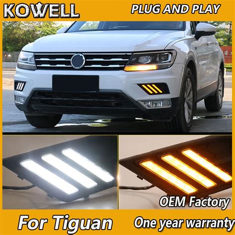 Kowell Car Styling For Volkswagen Tiguan Turn Yellow Signal