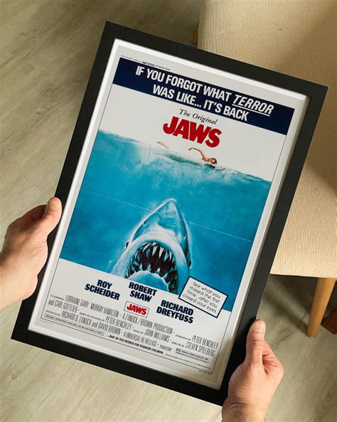 Jaws (1975) Movie Poster - The Curious Desk