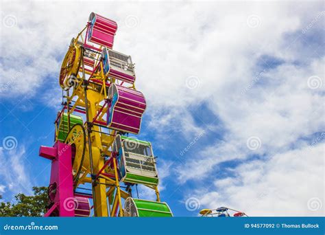 Spinning Ride at Local County Fair Stock Photo - Image of spin, tower ...