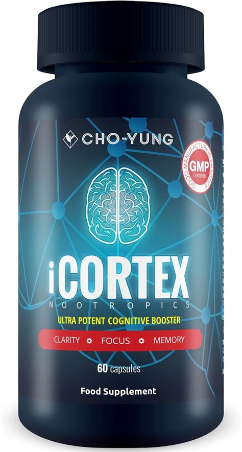 Icortex Natural Nootropic Supplement For Cognitive Brain Vitamins