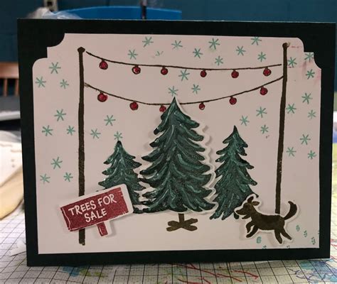 Trees For Sale Stampin Up Card Cards Handmade Christmas Card