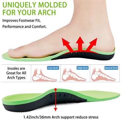 Xstance Insoles Plantar Fasciitis Arch Support Insoles Work Boot