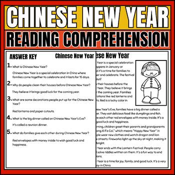 Chinese New Year 2024 Reading Comprehension Passage And Questions