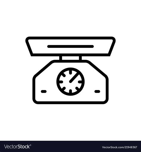 Weight scale Royalty Free Vector Image - VectorStock