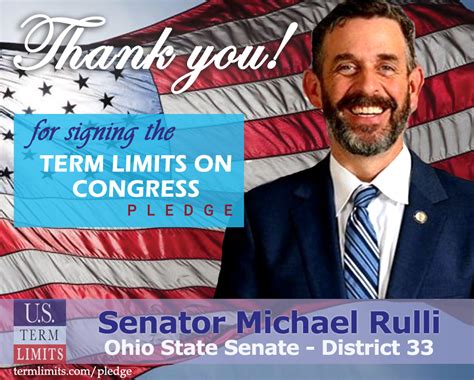 Senator Michael Rulli Pledges To Support Congressional Term Limits U