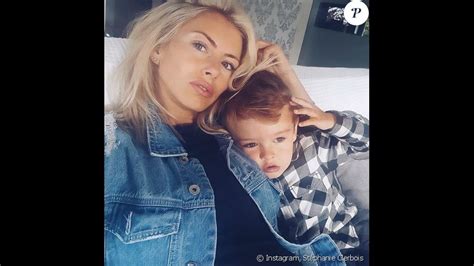 St Phanie Clerbois Et Son Fils Liam Instagram Mai Purepeople