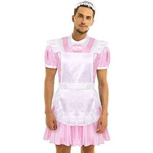 Freebily Costume Addio Al Celibato Uomo Cameriera Lingerie Sexy Uomo
