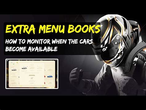 How To See When Cars Become Available For The Extra Menu Books Gran