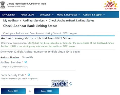 How To Check Aadhaar Bank Link Status Online