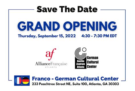 Franco-German Cultural Center Grand Opening | Downtown Atlanta, GA