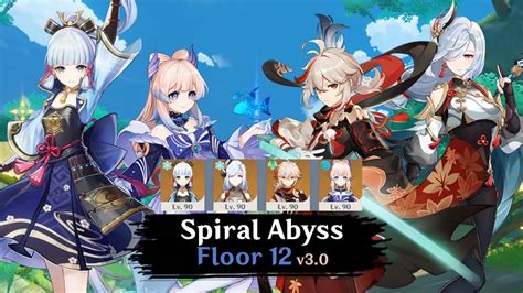 Kamisato Ayaka S Best Team Floor 12 Spiral Abyss Genshin Impact