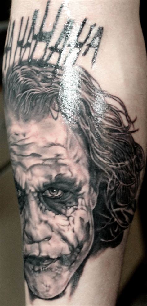 Heath Ledger Joker Tattoo Sleeve - Wiki Tattoo