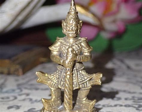 Tao Wessuwan Statue Holy Thai Amulet Giant Tao Buddhism Talisman