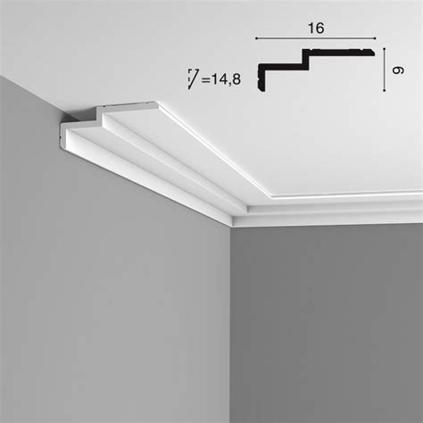 Карниз Гладкий Orac Decor С391 Д200xШ16xВ6 см Лепнина из Полиуретана ...