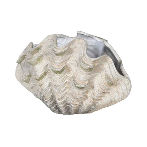 Large Closed Faux Clam Shell