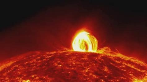 Never Before Seen Video Shows Fire Raining On The Sun