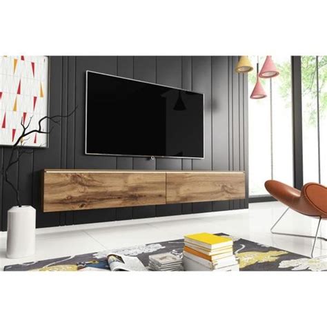 Meuble Tv Meuble De Salon Lowboard D Cm Effet Ch Ne Wotan