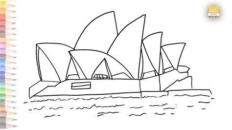 Opera House Sydney Australia Drawing How To Draw Opera House Drawing