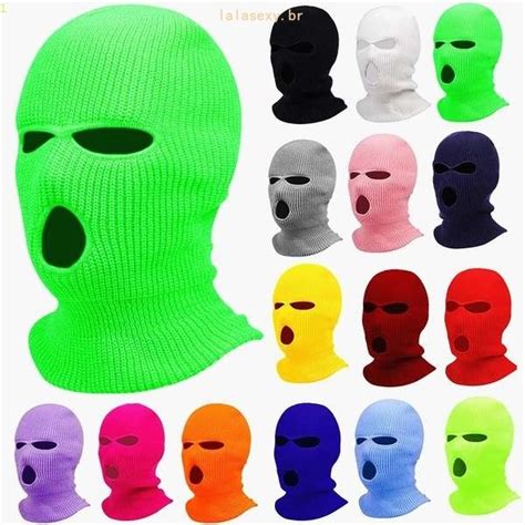 Balaclava Touca M Scara Facial Completa De Malha Orif Cios Quente