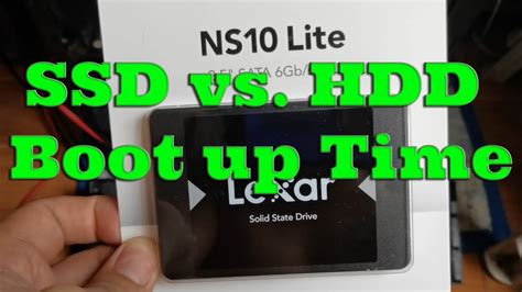 Ssd Vs Hdd Boot Up Time Youtube