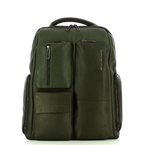 Zaino Fast Check Porta PC Ronnie 15 6 VERDE Piquadro Bagalier