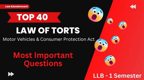 Law Of Torts Most Important Questions Llb Sem Law Of Torts