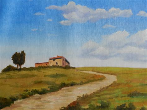 Casale In Toscana Dipinto A Olio Su Tela 40 X 30 Renoil L Flickr