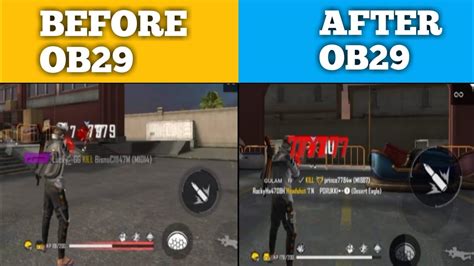 Before Ob Update After Ob Update Best Fire Button Sizes Youtube