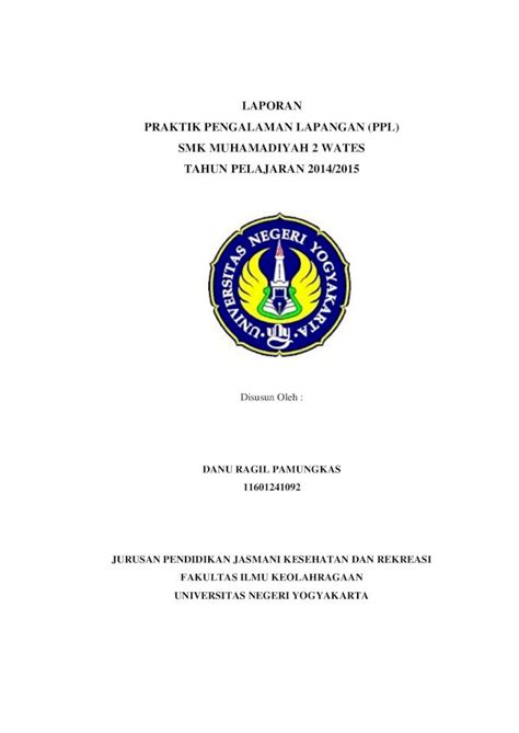 Pdf Laporan Praktik Pengalaman Lapangan Ppl Kalender Pendidikan